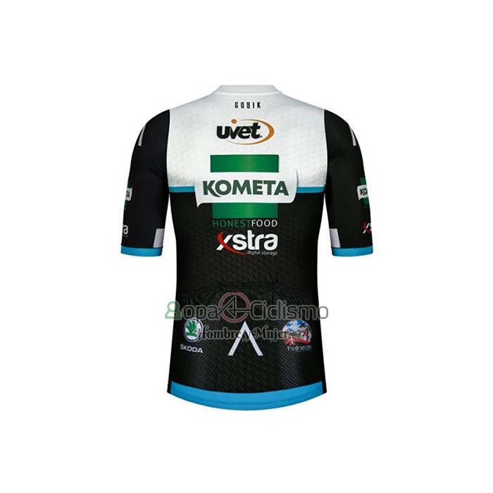 Kometa Xstra Ropa Ciclismo Culotte Corto 2020 Hombre Mangas Cortas Negro Blanco Verde